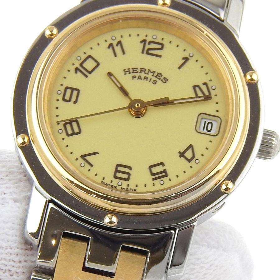 HERMES（エルメス） 【中古】エルメス クリッパー 腕時計 CL4.220 GP