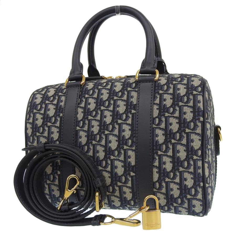 中古】Dior ディオール トロッター オブリーク 2WAYボストンバッグ25cm 