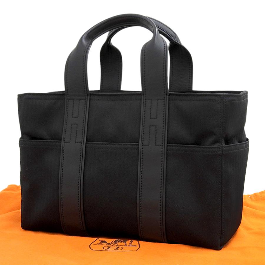 【美品】エルメス　アカプルコ トートバッグ　ハンドバッグ ブラック HERMES 【中古】エルメス アカプルコ ハンドバッグ トートバッグ
