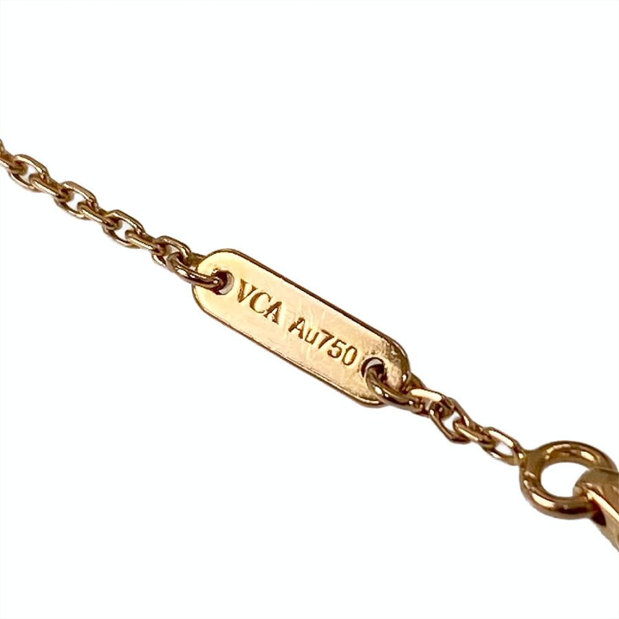 【中古】Van Cleef & Arpels ヴァンクリーフ＆アーペル スウィート アルハンブラ ブレスレット 750PG　カーネリアン【質屋】