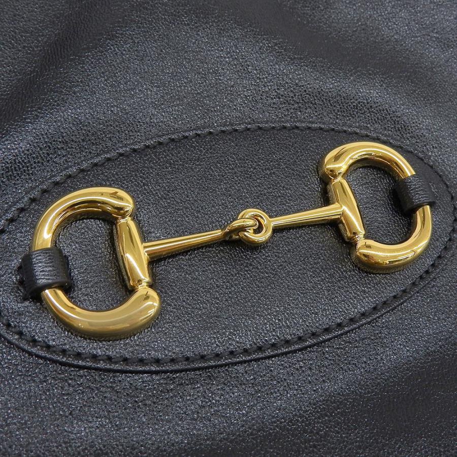 【中古】グッチ ホースビット 1955 トートバッグ トートバッグ 623694 レザー ブラック GUCCI【質屋】【代引き手数料無料】_4