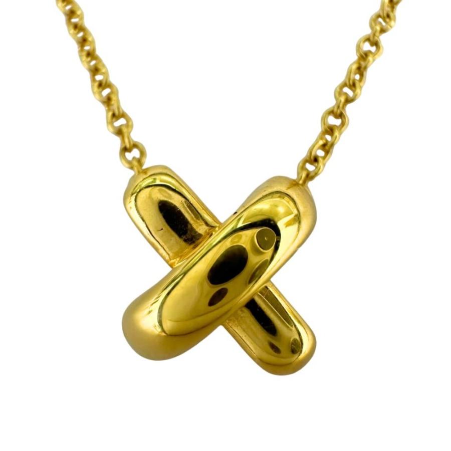 ティファニー　クロスステッチネックレス　k18 TIFFANY&Co.（ティファニー） 【中古】TIFFANY & Co. クロスステッチ