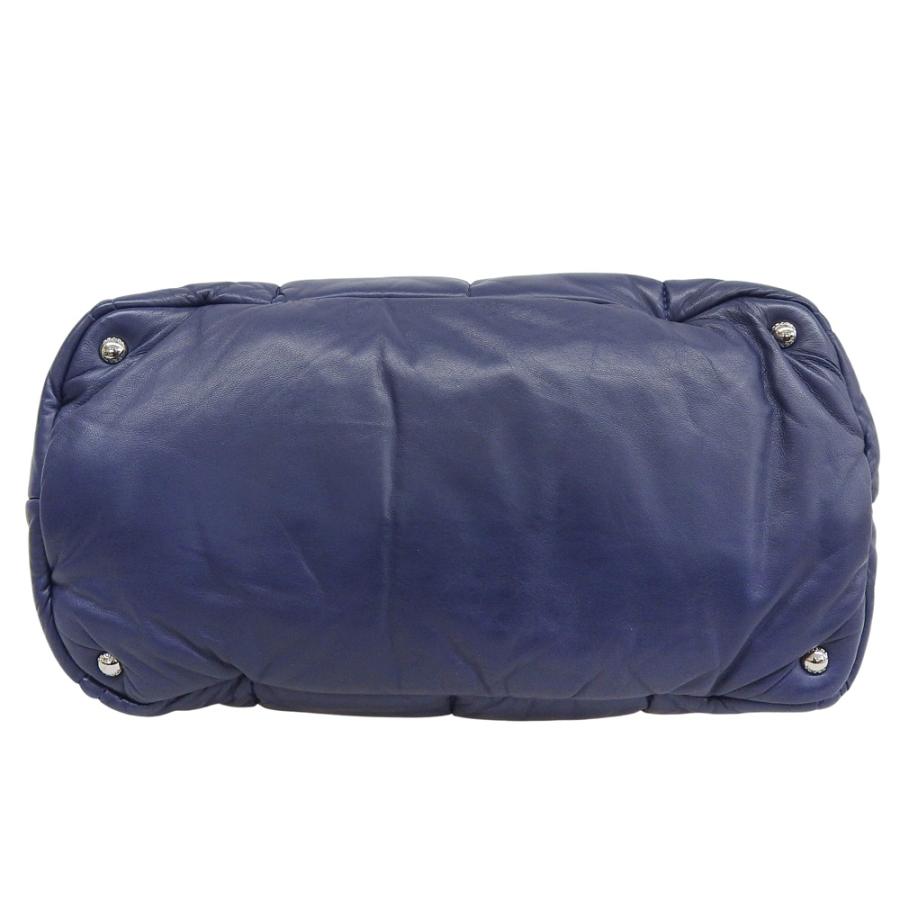 【中古】プラダ ナッパボンバー 2WAY トートバッグ トートバッグ レザー ネイビー PRADA【質屋】【代引き手数料無料】_2