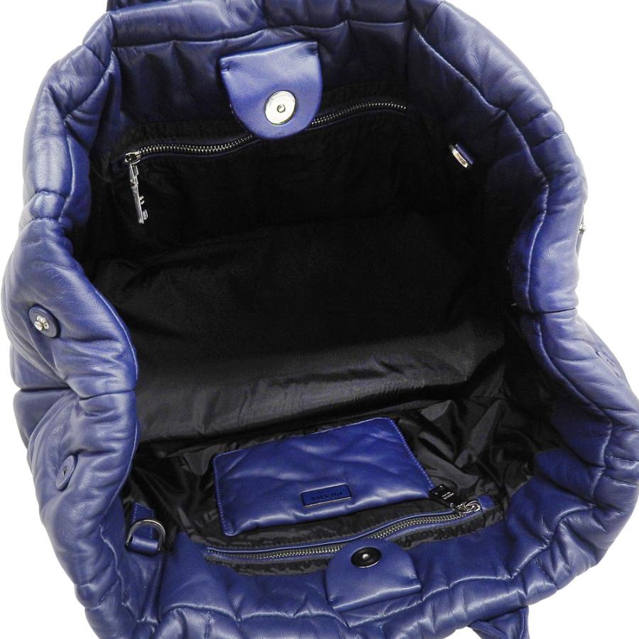 【中古】プラダ ナッパボンバー 2WAY トートバッグ トートバッグ レザー ネイビー PRADA【質屋】【代引き手数料無料】_6