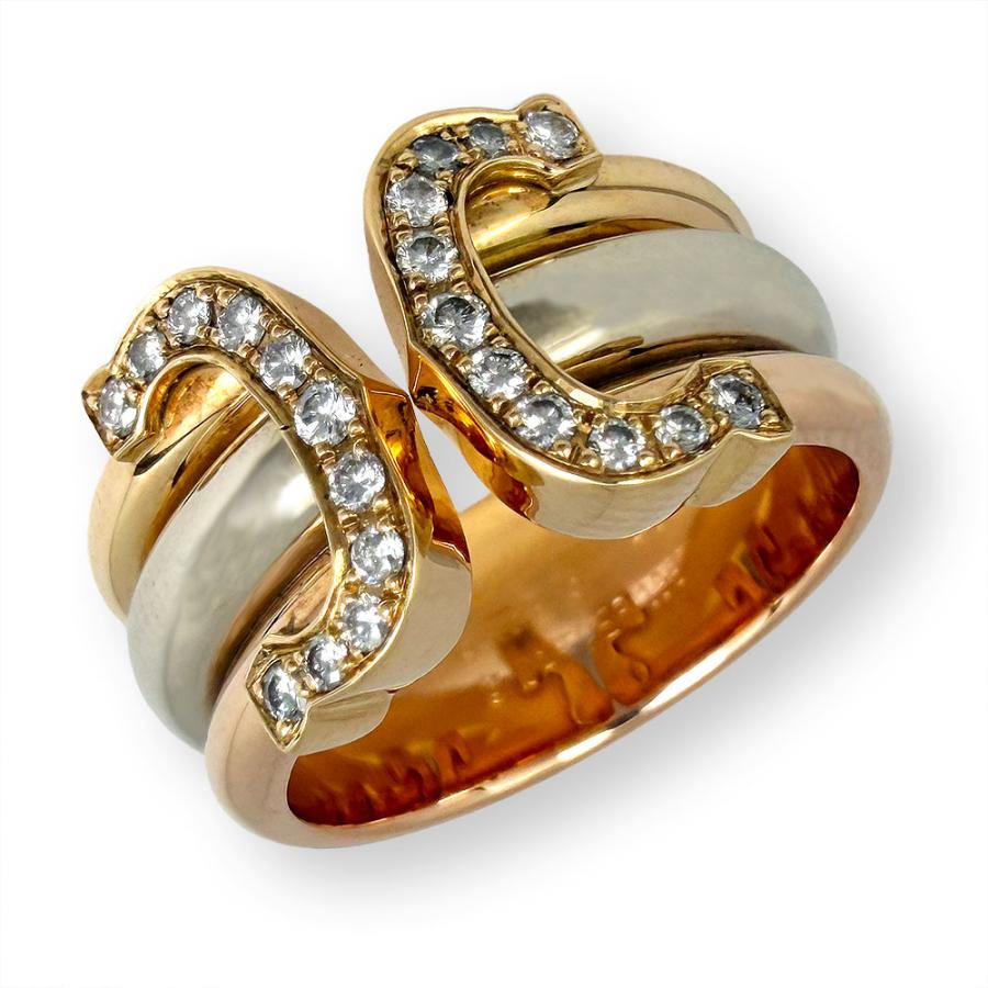 Cartier（カルティエ） 【中古】 2C ダイヤ リング 指輪 750YG / 750WG