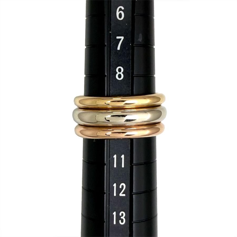【美品】カルティエ 2C ダイヤモンド リング スモールワイド SM 750 Cartier（カルティエ） 【中古】 2C ダイヤ リング 指輪 750YG / 750WG