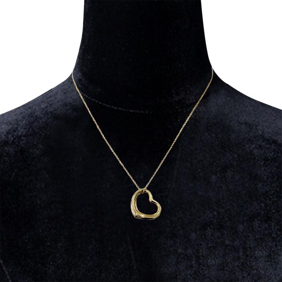【中古】 ティファニー オープンハート ネックレス 750YG ゴールドカラー TIFFANY&Co.【質屋】【代引き手数料無料】_4