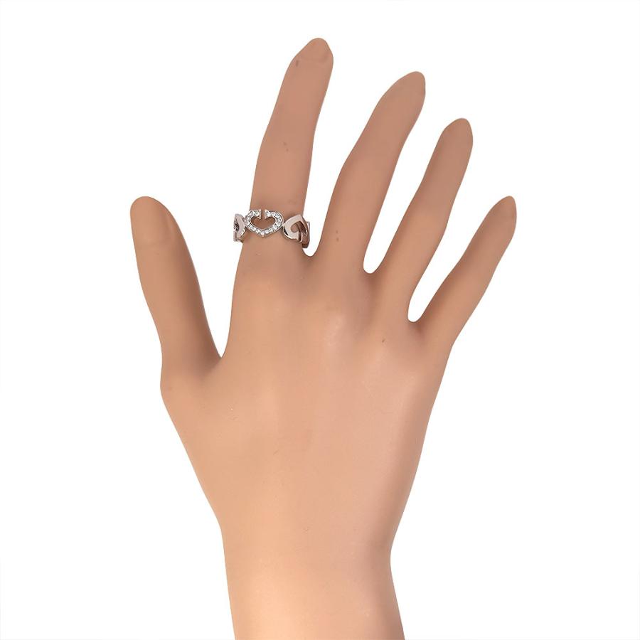 Cartier（カルティエ） 【中古】 C ハート リング 指輪 750WG ダイヤ
