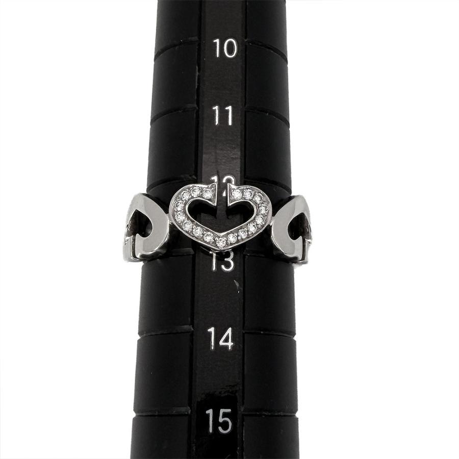 Cartier（カルティエ） 【中古】 C ハート リング 指輪 750WG ダイヤ