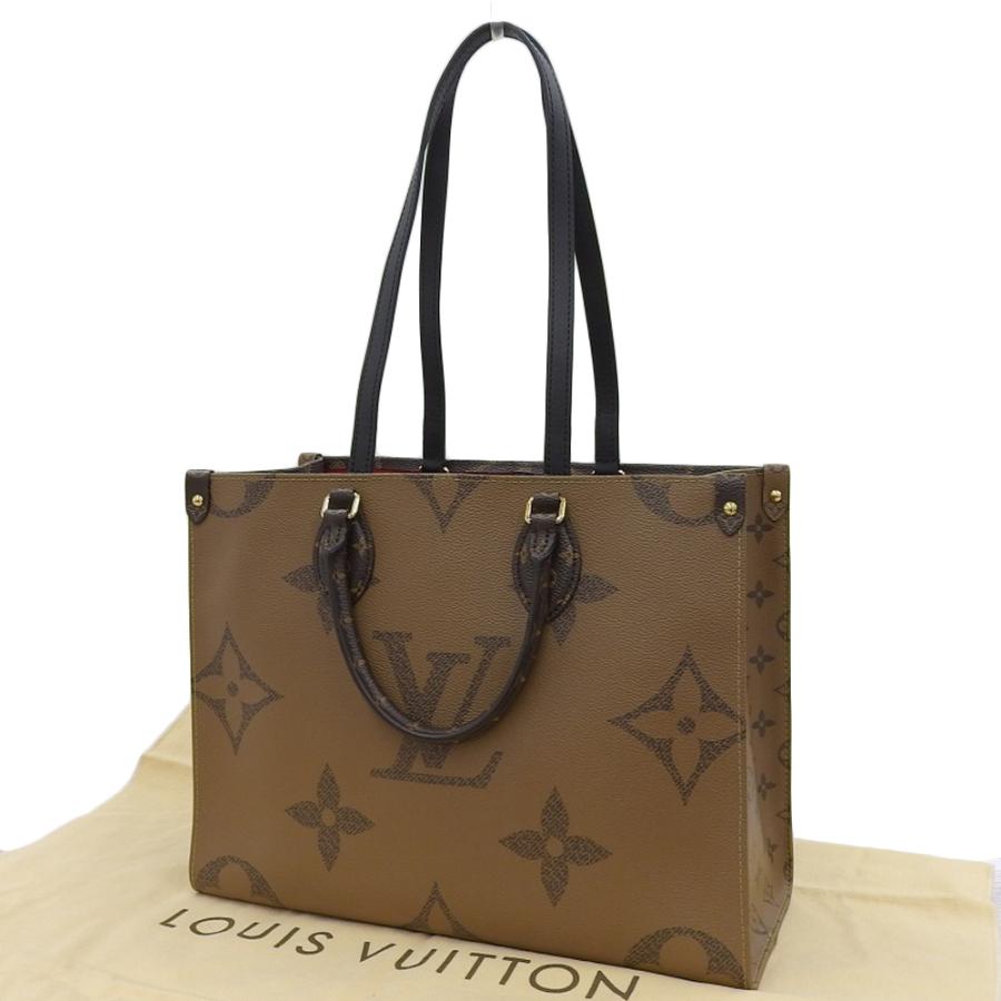 【中古】LOUIS VUITTON ルイ・ヴィトン モノグラム オンザゴーMM 2WAY ショルダーバッグ トートバッグ ハンドバッグ 茶 M45321 【質屋】_1