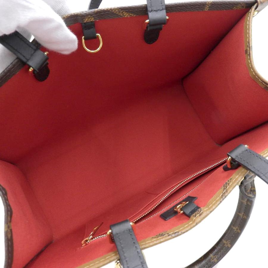 【中古】LOUIS VUITTON ルイ・ヴィトン モノグラム オンザゴーMM 2WAY ショルダーバッグ トートバッグ ハンドバッグ 茶 M45321 【質屋】_6