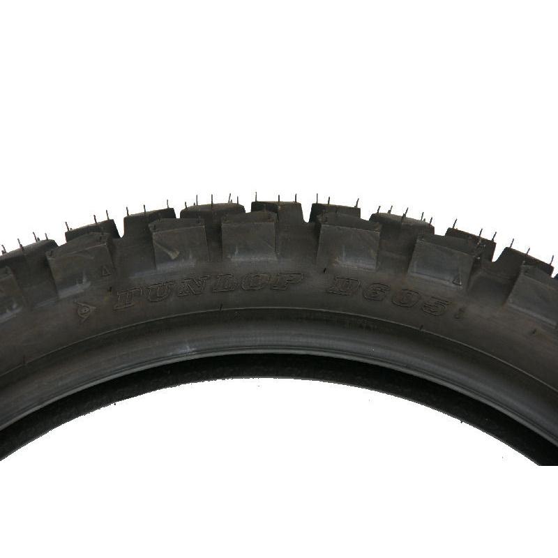 DUNLOP D605 4.10-18 59P チューブタイプ タイヤ XLR NX125 DT125R TS125R KLR250 スーパーシェルパ KLX230 KDX125SR KMX125 リア等に!|kobeauto|02