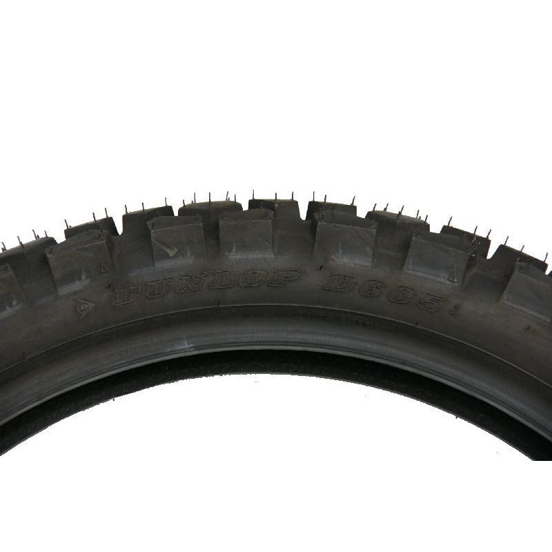 訳あり 長期保管（屋内） DUNLOP D605 4.10-18 59P チューブタイプ タイヤ XLR NX125 DT125R TS125R KLR250  KLX230 KDX125SR KMX125　リア等に！｜kobeauto｜02