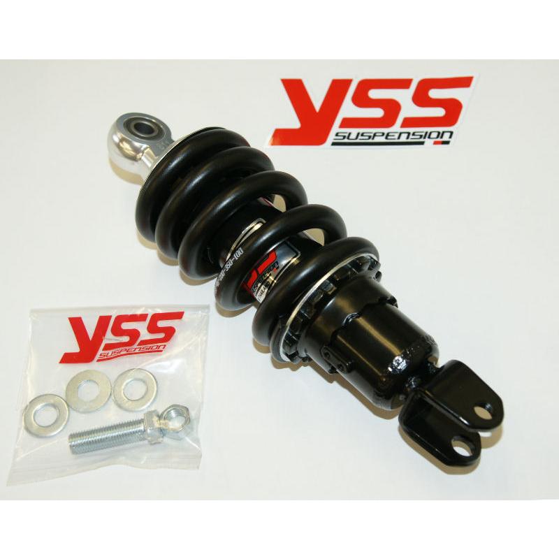 ホンダ ジャイロキャノピー全車適合 フロントサスペンション (赤黒) 二本セット YSS サスペンション ホンダ ジャイロキャノピー用 CANOPY 215mm BLACK