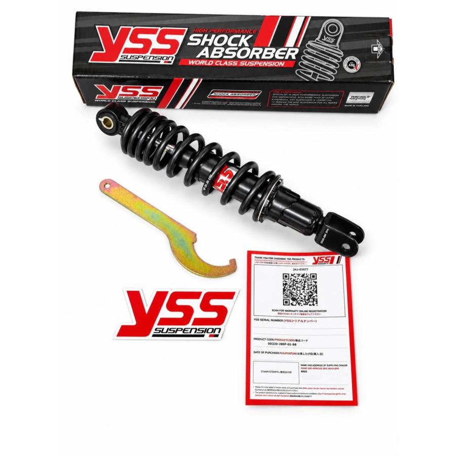 YSS ガスショックアブソーバー 280㎜ YSS リアサスペンション MONO SHOCK 280mm SPIN GE 50 EURO ARAGON 50