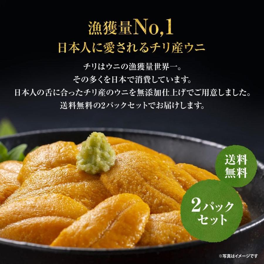 98 Off 黒帯 うに 生うに チリ産 お寿司 お刺身 海鮮丼 100g 2パック 通常 Materialworldblog Com