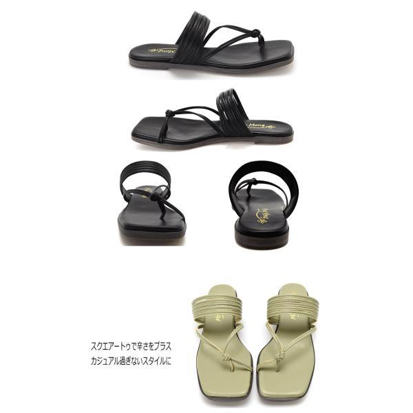サンダル レディース ぺたんこ フラット 歩きやすい 履きやすい 痛くない ビーチサンダル トングサンダル つっかけ 夏 黒 #2202 |  | 05