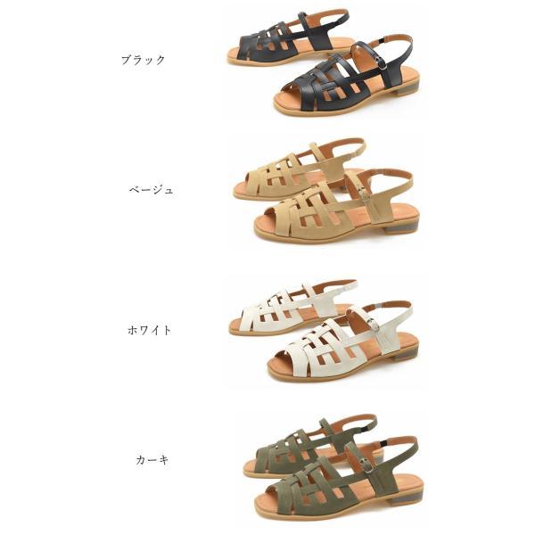 グルカサンダル レディース 歩きやすい ぺたんこ ストラップ 軽量 履きやすい 痛くない ゴムベルト グラディエーター 夏 靴 #2205 |  | 06