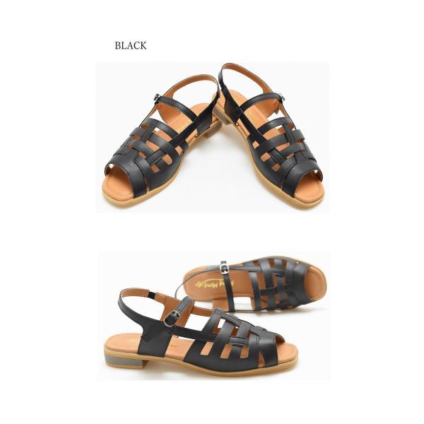 グルカサンダル レディース 歩きやすい ぺたんこ ストラップ 軽量 履きやすい 痛くない ゴムベルト グラディエーター 夏 靴 #2205 |  | 07