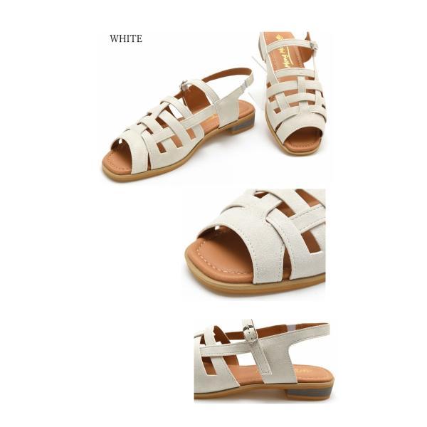 グルカサンダル レディース 歩きやすい ぺたんこ ストラップ 軽量 履きやすい 痛くない ゴムベルト グラディエーター 夏 靴 #2205 |  | 09