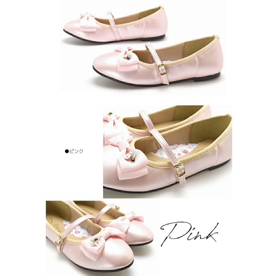 子供 キッズ フォーマルシューズ 女の子 リボン ピアノ発表会 靴 入園式 入学式 結婚式 卒園式 白 ホワイト 黒 ブラック ピンク #356 |  | 10