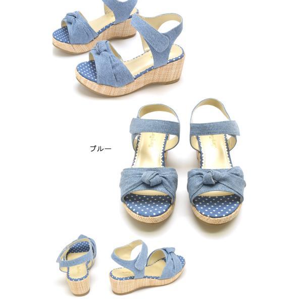 キッズ サンダル 女の子 子供 ジュニア ターバン リボン オシャレ カジュアル ウエッジヒール マジックテープ 歩きやすい 痛くない 走れる 海 プール #5128 |  | 10