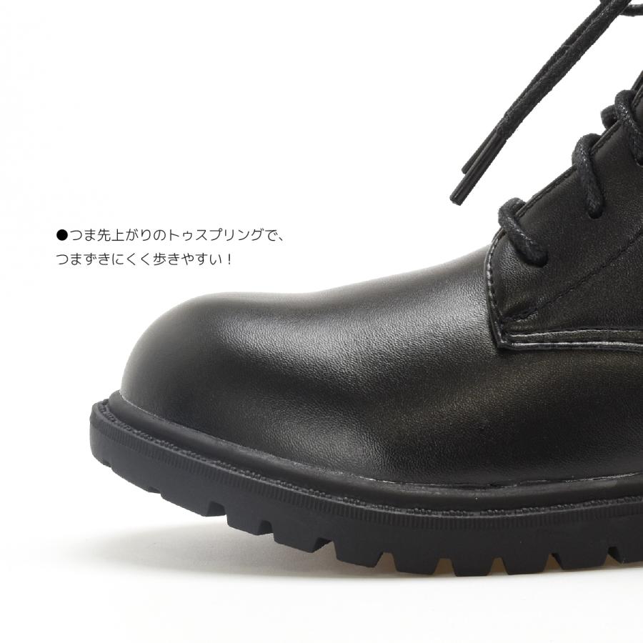 レディース レースアップ 袴 ブーツ 卒業式 ショートブーツ 編み上げ ファスナー 歩きやすい 厚底 靴 カジュアル 軽量 黒 ブラック ＃5200 |  | 13