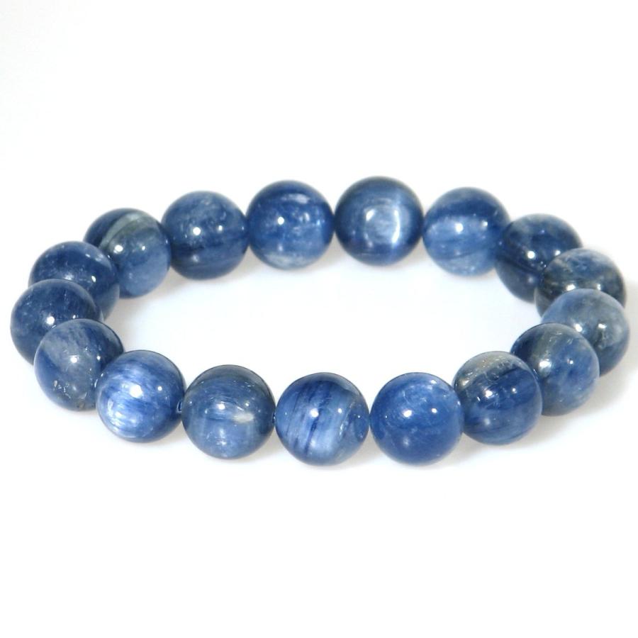 AAグレード カイヤナイト 12mm ブレスレット 16.5cm 18cm 20cm 10月