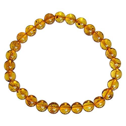 天然琥珀バルティックアンバー 6mm ブレスレット 15cm 16.5cm 18cm 6月 
