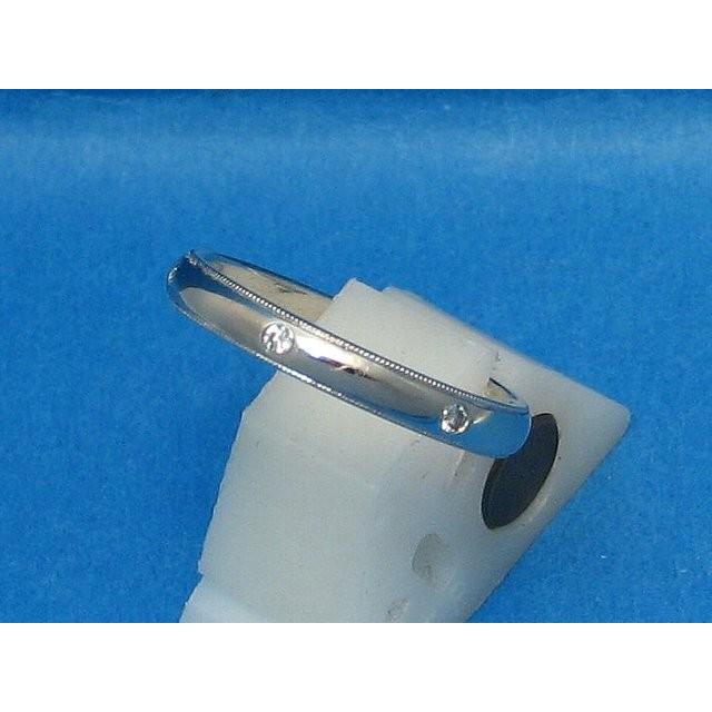 PTプラチナマリッジリング・ダイヤ 6個/0.1ct 11号 知恵 清浄無垢 記念 ジュエリー 天然石の画像