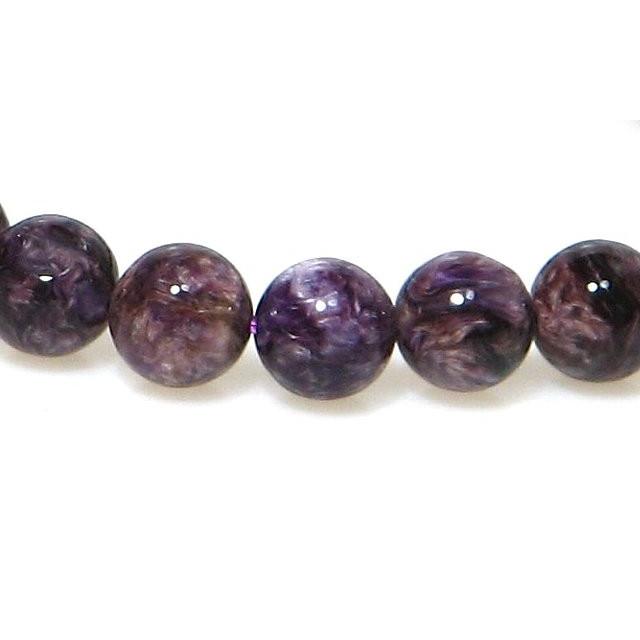 A ダーク チャロアイト 10mm ブレスレット 15cm 16.5cm 18cm 10月 