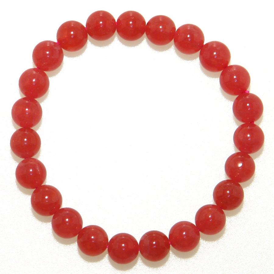 宝石質5A 美しいロードクロサイト(インカローズ) 8mm ブレスレット