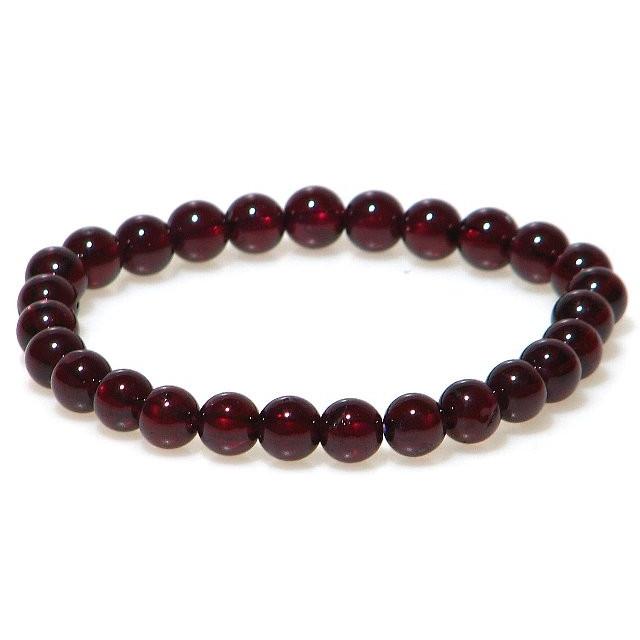 タンザニア産 AAA ロードライトガーネット 6mm ブレスレット 16.5cm 1月 誕生石 天然石 メンズ レディース アクセサリー パワーストーン 女性 5cm /男性
