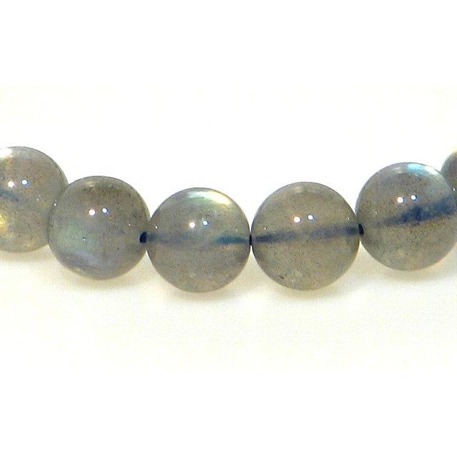 AA+ ラブラドライト 10mm ブレスレット 8月 誕生石 16.5cm 天然石 曹灰 