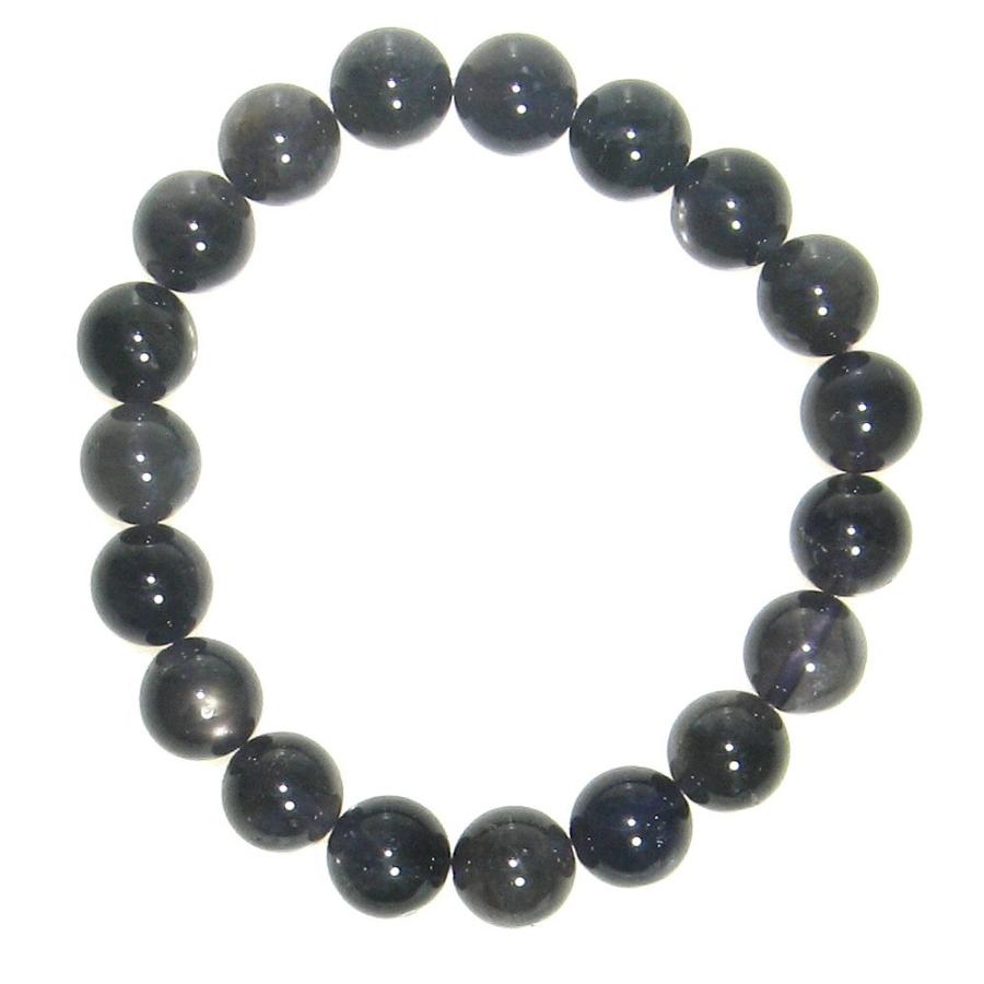 AAA キャッツアイ アイオライト 10mm ブレスレット 15cm 16.5cm 18cm 9 