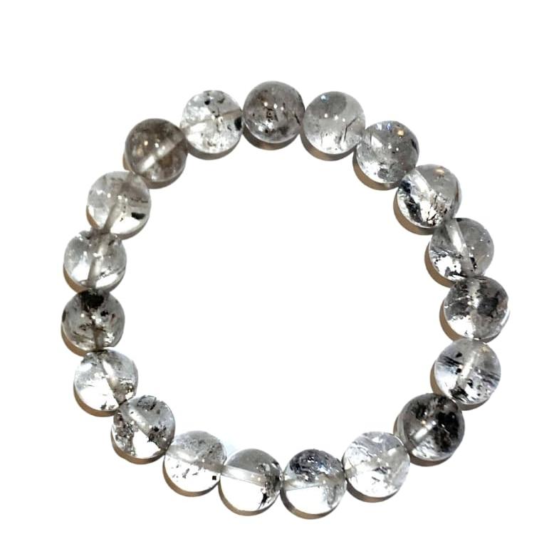 グラファイトインクォーツ(エレスチャルクォーツ)カット