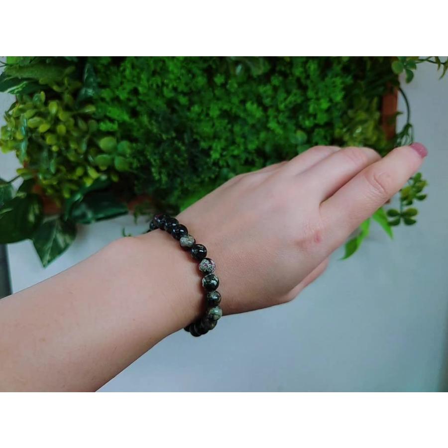 高品質ユーディアライト8mm17粒ブレスレット❤ A+ユーディアライト 8mm ブレスレット 15cm 16.5cm 18cm 恋愛 愛情