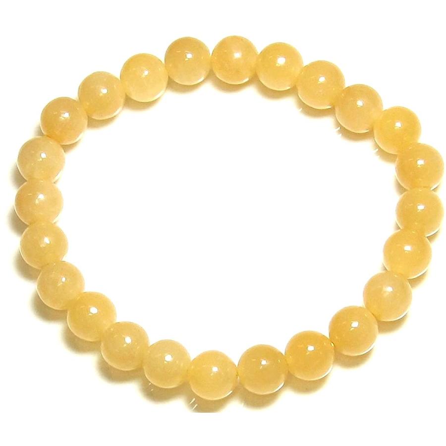 イエローカルサイト(黄翡翠)8mmブレスレット : 神戸宝光堂Yahooストア