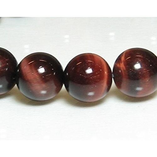 最高級AAA 12mm レッドタイガーアイ(赤虎目石) ブレスレット 16.5cm 