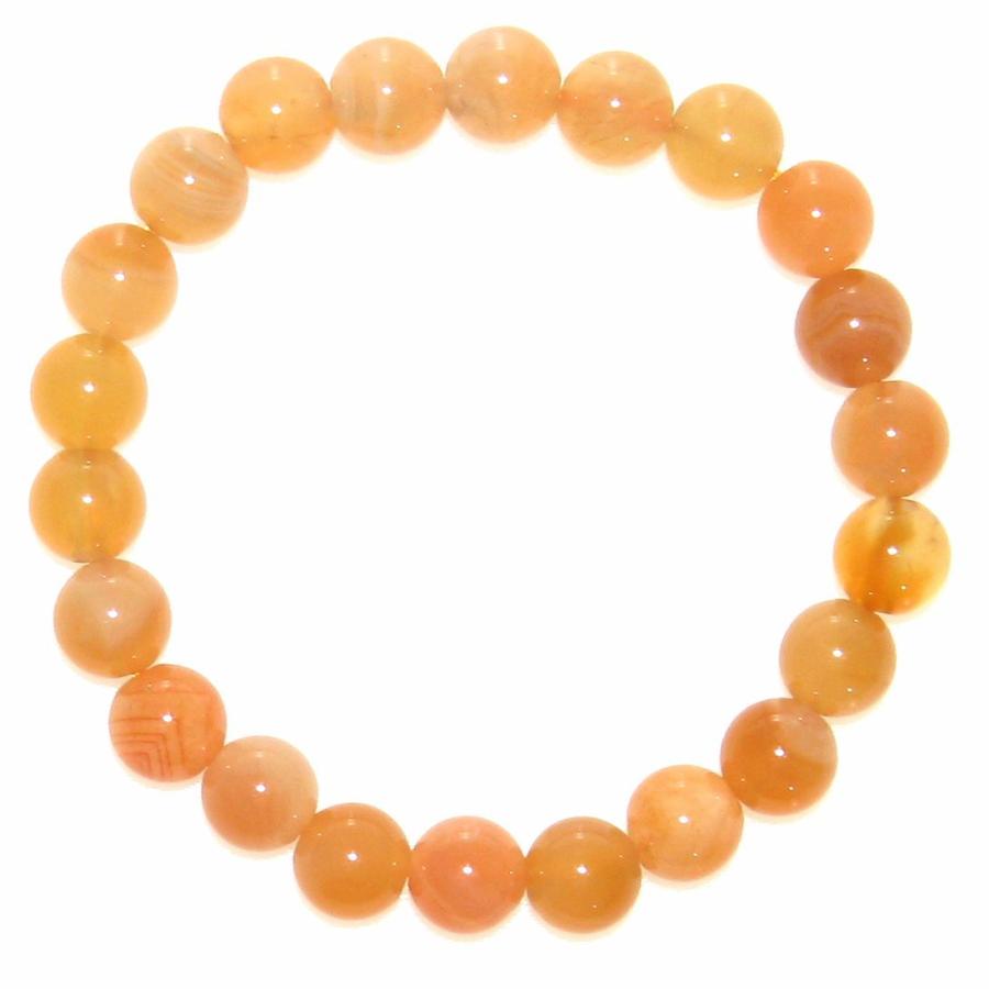 オレンジカーネリアン 8mm ブレスレット 15cm 16.5cm 18cm 20cm 7月