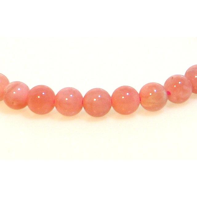 AAA ピンクオパール 6mm ブレスレット 15cm 16.5cm　10月 誕生石 天然石 メンズ レディース アクセサリー パワーストーンの画像