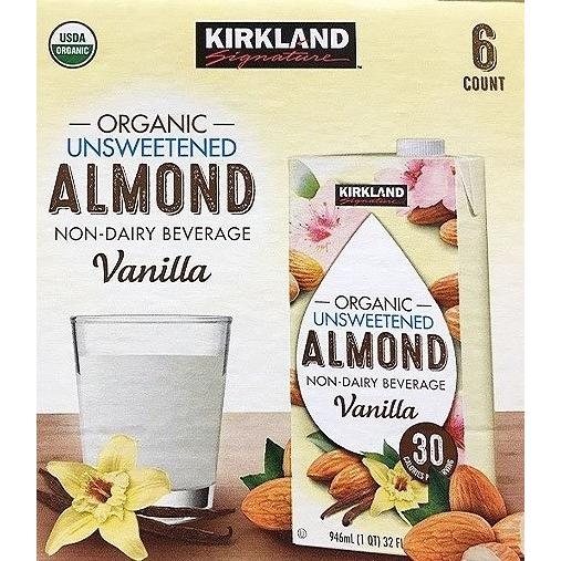 アーモンドミルク　バニラ　946ml×6本　オーガニック　カークランド　砂糖不使用　ALMOND　vanilla  コストコ