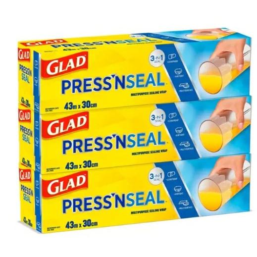 グラッド ストレージフードラップ ×3本 幅30cm ×長さ43.4m GLAD プレス
