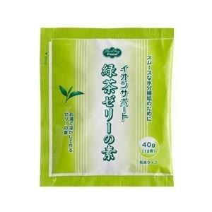 ポイント8倍相当 ヘルシーフード株式会社 イオンサポート 緑茶ゼリーの素 40g 48袋 （7〜10日要・キャンセル不可）
