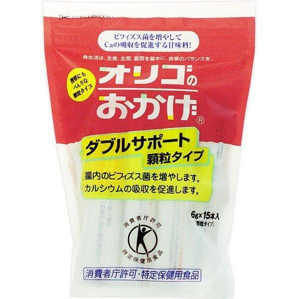 ポイント8倍相当 塩水精糖 オリゴのおかげダブルサポート 顆粒6g×15本入り×12個セット