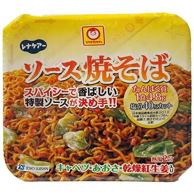 日清オイリオ株式会社・東洋水産共同開発 レナケアー　たんぱく焼きそば　107.8g×60個セット(5ケース) マルちゃんタンパク調整焼きそば｜kobekanken