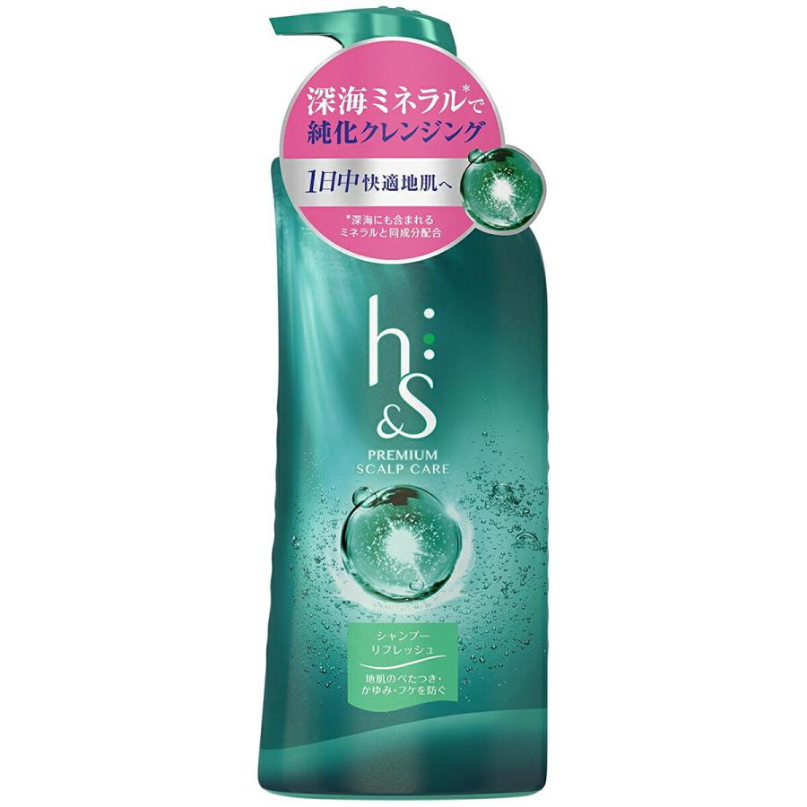 P&G株式会社　h＆s　リフレッシュ 　薬用地肌ケアシャンプー［本体ポンプ］370ml【医薬部外品】 (キャンセル不可)｜kobekanken