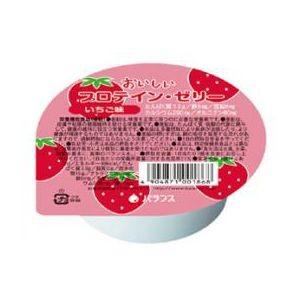 【送料無料】バランス株式会社 おいしいプロテイン・ゼリー いちご味 74g×48個｜kobekanken
