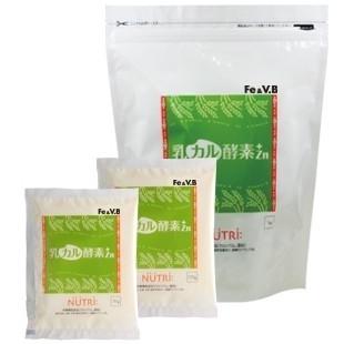 ニュートリー株式会社 『乳カル酵素+Zn(プラスゼットエヌ) Fe＆V.B強化 1kg×10個』