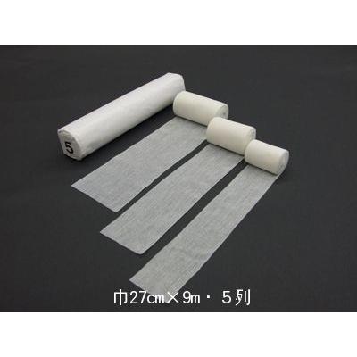 クロス工業株式会社 日本製の綿包帯・耳つき包帯 白無地耳付包帯 5N＜巾5.4cm×9m・5列＞10箱 (発送までに7-10日)キャンセル不可